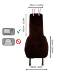 Mini Sheepskin Car Seat Covers Brown (120×56 cm) – Natural Fur Universal Fit
