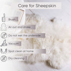 Grey Sheepskin 110×65 cm – Natural Wool Rug