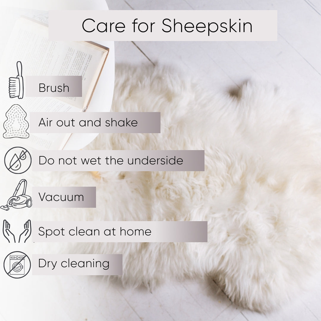 Black Sheepskin Rug 2-in-1 (200×70 cm) – Natural Fur Carpet