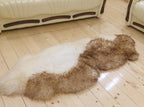 Sheepskin Rug 2-in-1 Wave Design (200×70 cm) – Natural Fur Carpe