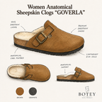 Anatomical Sheepskin Slippers “GOVERLA” Women – Premium Natural Wool Home Shoes (Sizes Available)