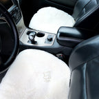 White Sheepskin Front Seat Covers – 100% Natural Universal Fit