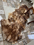 Sheepskin Rug 2-in-1 Copper Ombre (200×70 cm) – Natural Fur Carpet