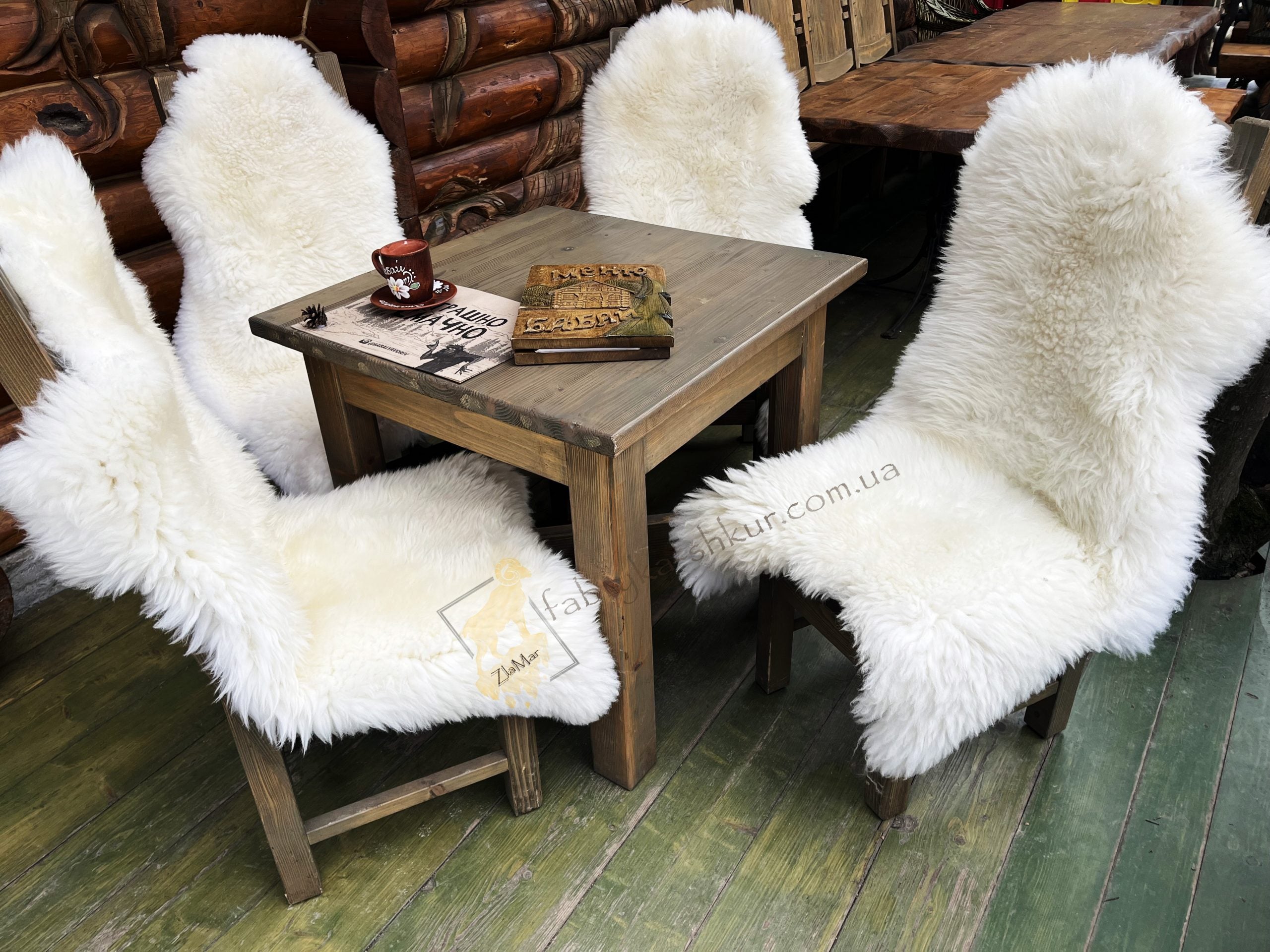 Natural Sheepskin Furniture Cover White 110×60 cm – Wool Throw