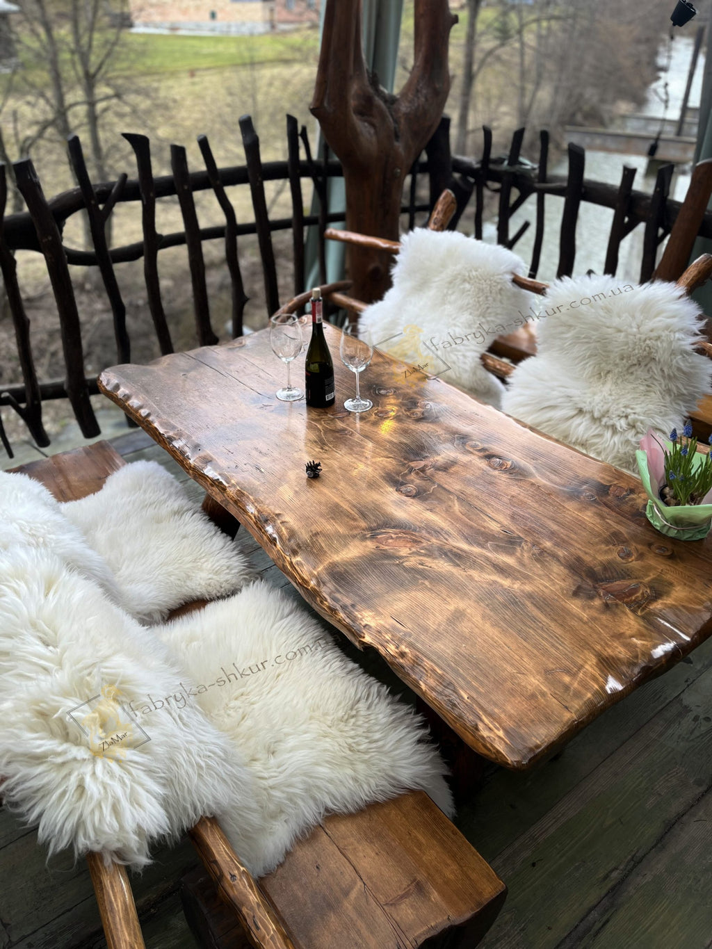 Natural Sheepskin Furniture Cover White 110×60 cm – Premium Wool Throw