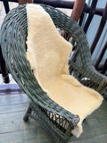 Sheared Sheepskin Chair Cover Lemon 110×65 cm – Natural Wool Seat Cover