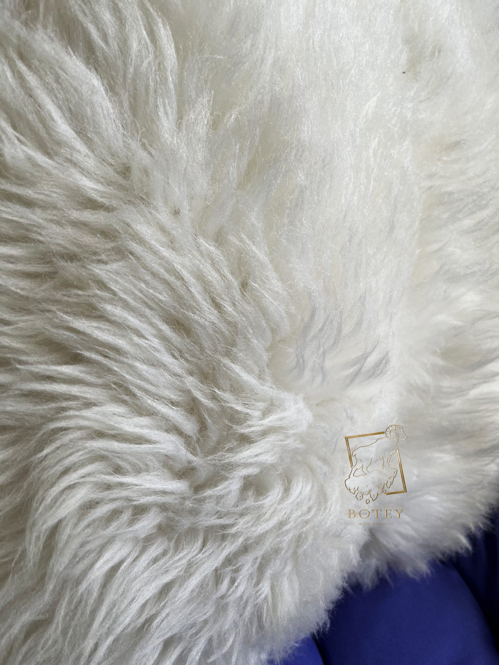Handmade Sheepskin Pillow 45×45 cm – Natural Fur Cushion