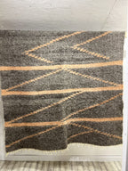 Carpathian Wool Blanket “Roads” 150×200 cm – Premium Handmade Natural Wool