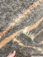Carpathian Wool Blanket “Roads” 150×200 cm – Premium Handmade Natural Wool