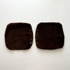 Brown Sheepskin Front Seat Covers – 100% Natural Universal Fit