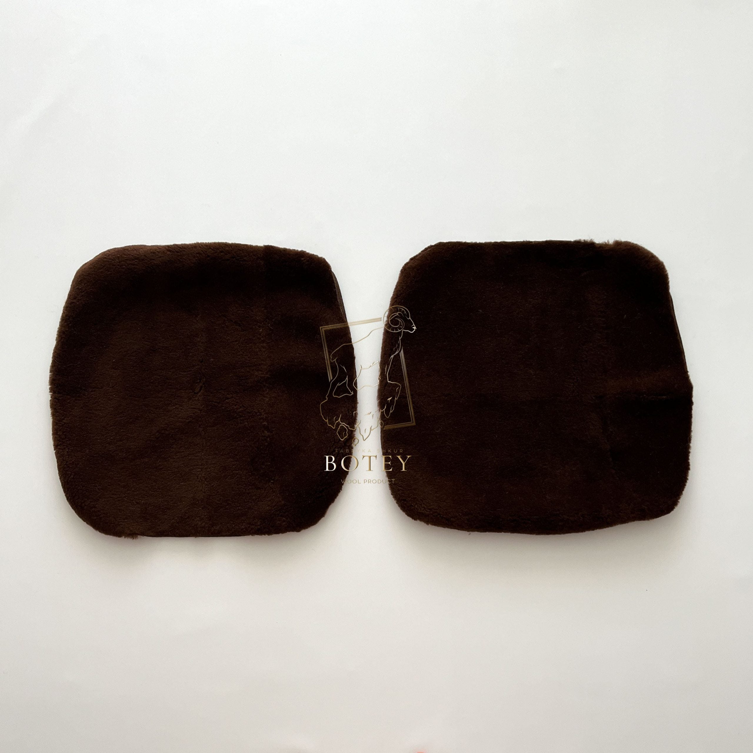 Brown Sheepskin Front Seat Covers – 100% Natural Universal Fit