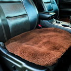 Brown Sheepskin Front Seat Covers – 100% Natural Universal Fit