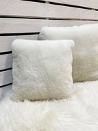 Handmade Short-Hair Sheepskin Pillow 45×45 cm – Natural Fur Cushion