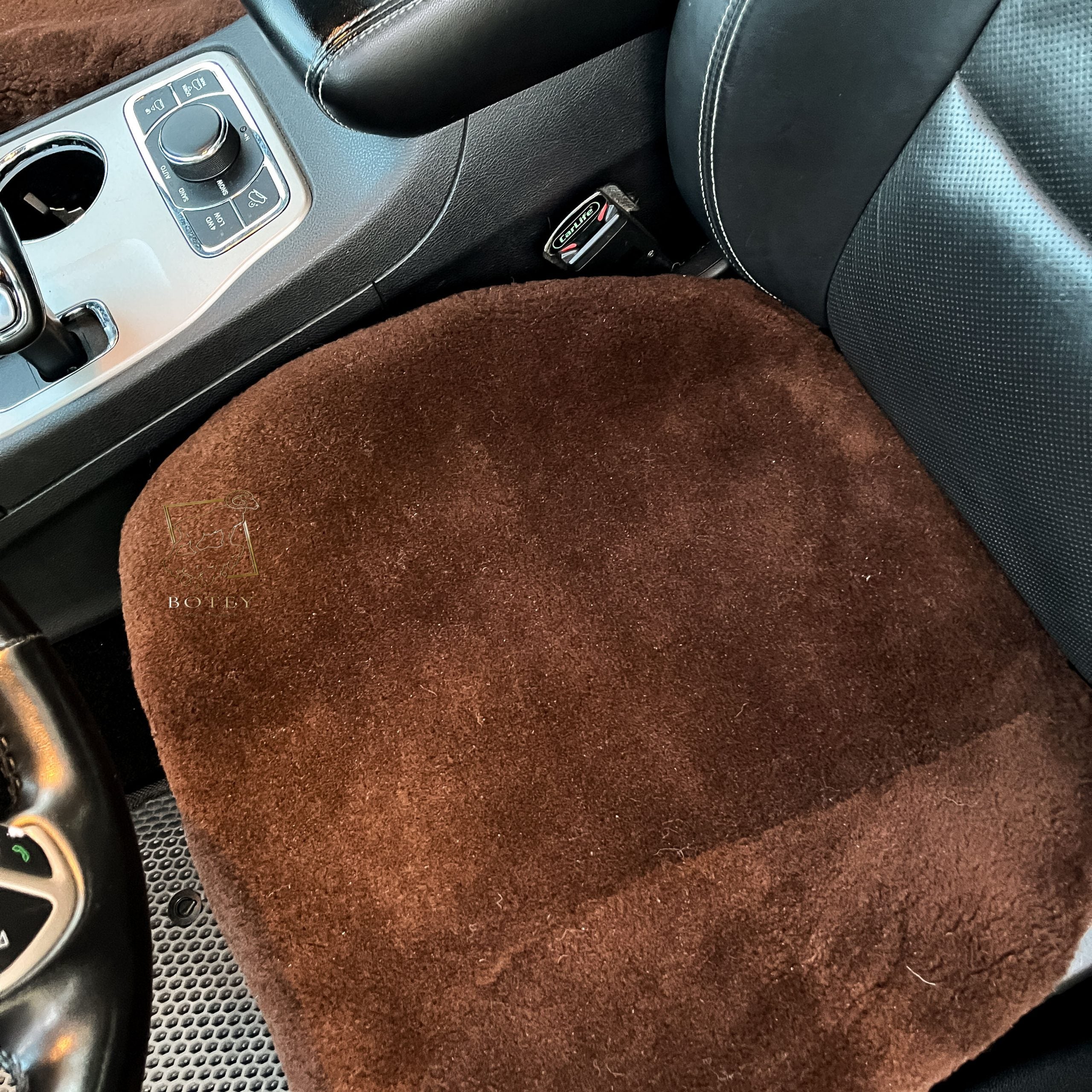 Brown Sheepskin Front Seat Covers – 100% Natural Universal Fit