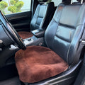 Brown Sheepskin Front Seat Covers – 100% Natural Universal Fit