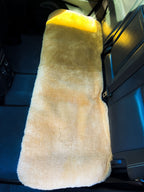 Sheepskin Rear Seat Covers Beige (140×50 cm) – Natural Fur Universal Fit