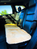 Sheepskin Rear Seat Covers Beige (140×50 cm) – Natural Fur Universal Fit