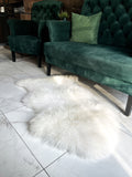 White Sheepskin Rug LUX New Zealand 120×70 cm – Premium Long Wool Hide