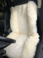 White Sheepskin Car Seat Cover – Natural Fur Universal Fit
