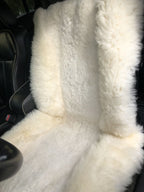 White Sheepskin Car Seat Cover – Natural Fur Universal Fit