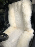 White Sheepskin Car Seat Cover – Natural Fur Universal Fit
