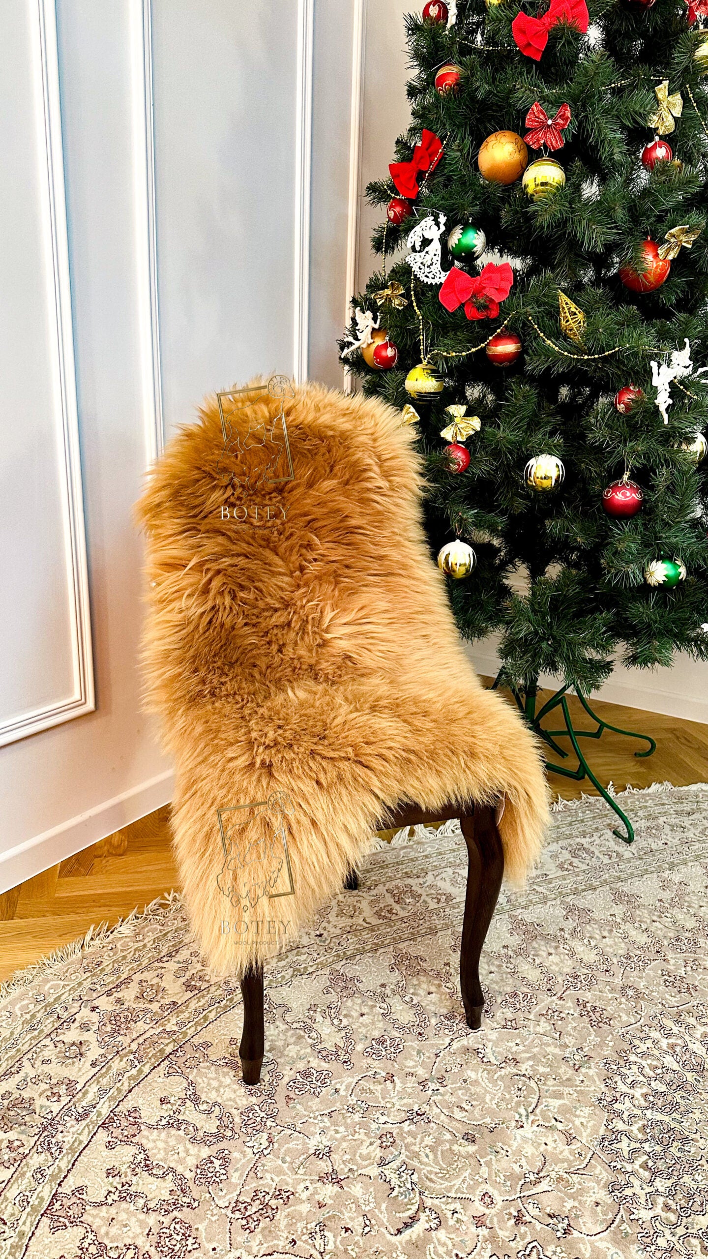 Caramel Sheepskin 120×65 cm – Natural Wool Rug