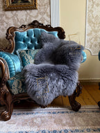 Grey Sheepskin 110×65 cm – Natural Wool Rug