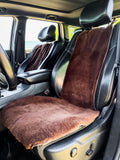 Mini Sheepskin Car Seat Covers Brown (120×56 cm) – Natural Fur Universal Fit