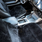 Maxi Sheepskin Car Seat Covers Black (120×60 cm) – Natural Fur Universal Fit