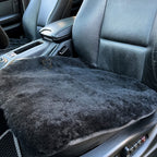 Black Sheepskin Front Seat Covers – 100% Natural Universal Fit