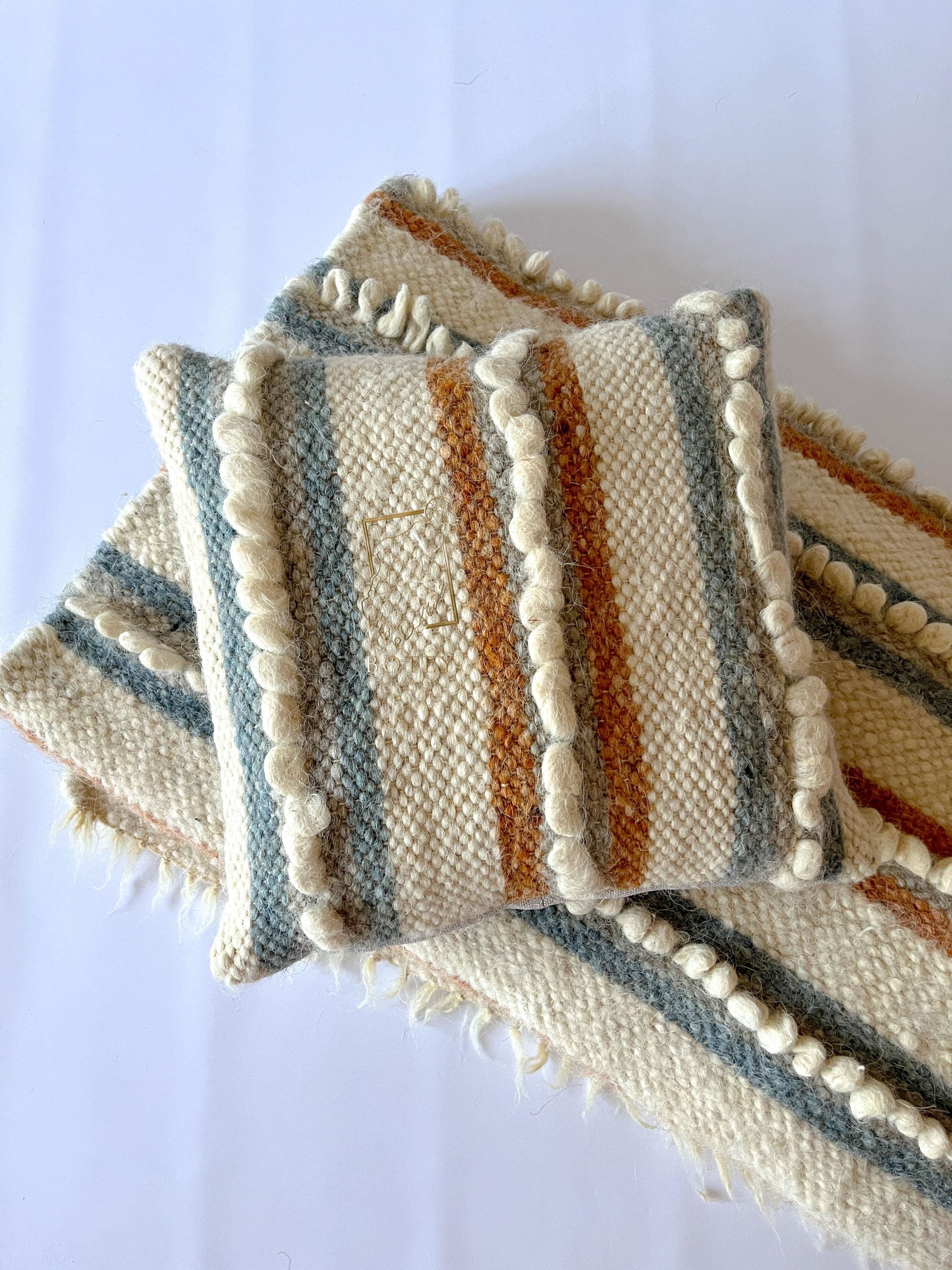 Decorative Wool Cushion “Soft Bouclé” 45×45 cm – Handmade
