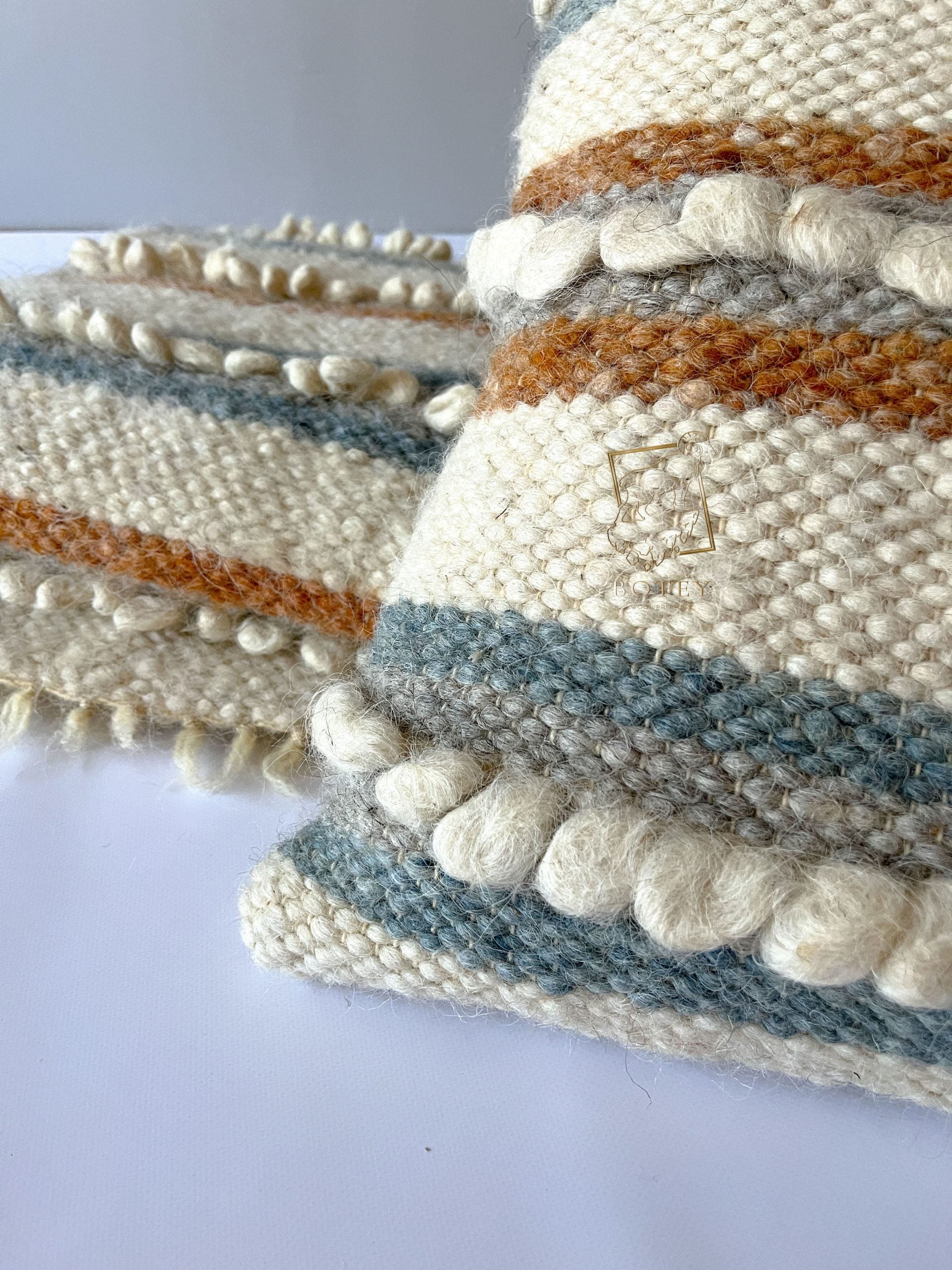 Decorative Wool Cushion “Soft Bouclé” 45×45 cm – Handmade