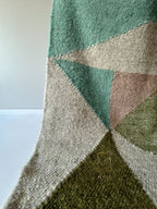Carpathian Wool Blanket “Emerald” 190×220 cm – Premium Handmade Natural Wool