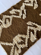 Wool Runner Rug “Chronicle” 90×150 cm – Handmade Natural Wool