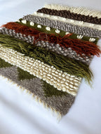 Wool Runner Rug “Forest Tale” 90×150 cm – Handmade Natural Wool