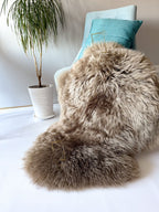 Cappuccino Sheepskin 110×60 cm – Natural Wool Rug
