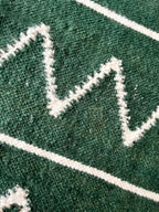 Wool Runner Rug “Forest Silence” 70×140 cm – Handmade Natural Wool