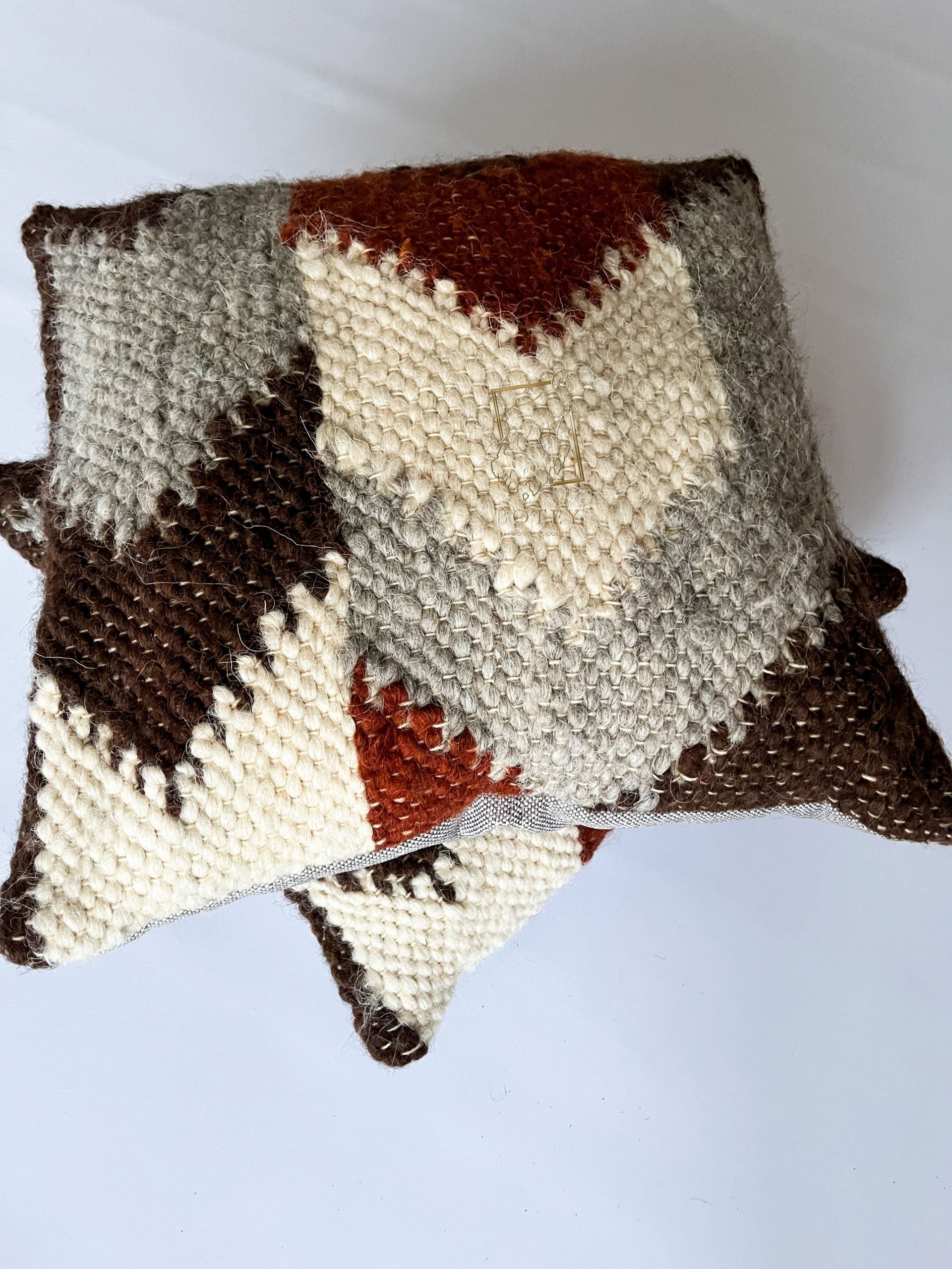 Decorative Wool Cushion “Legend” 45×45 cm – Handmade | BOTEY