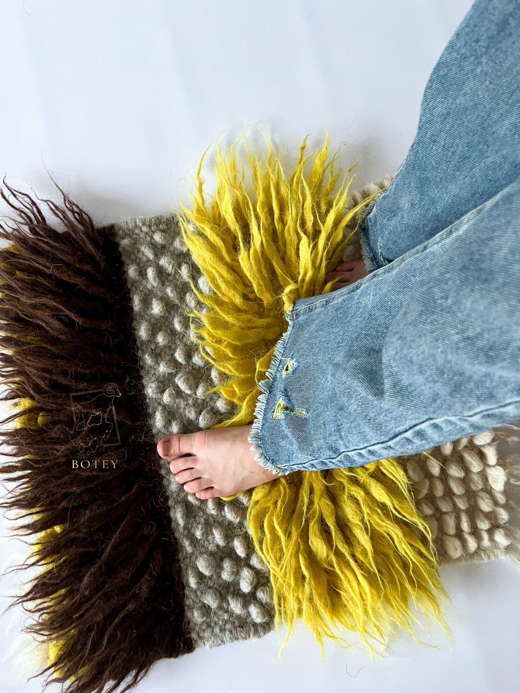 Wool Rug “Fairy Tale Mini” 50×60 cm – Handmade Natural Wool
