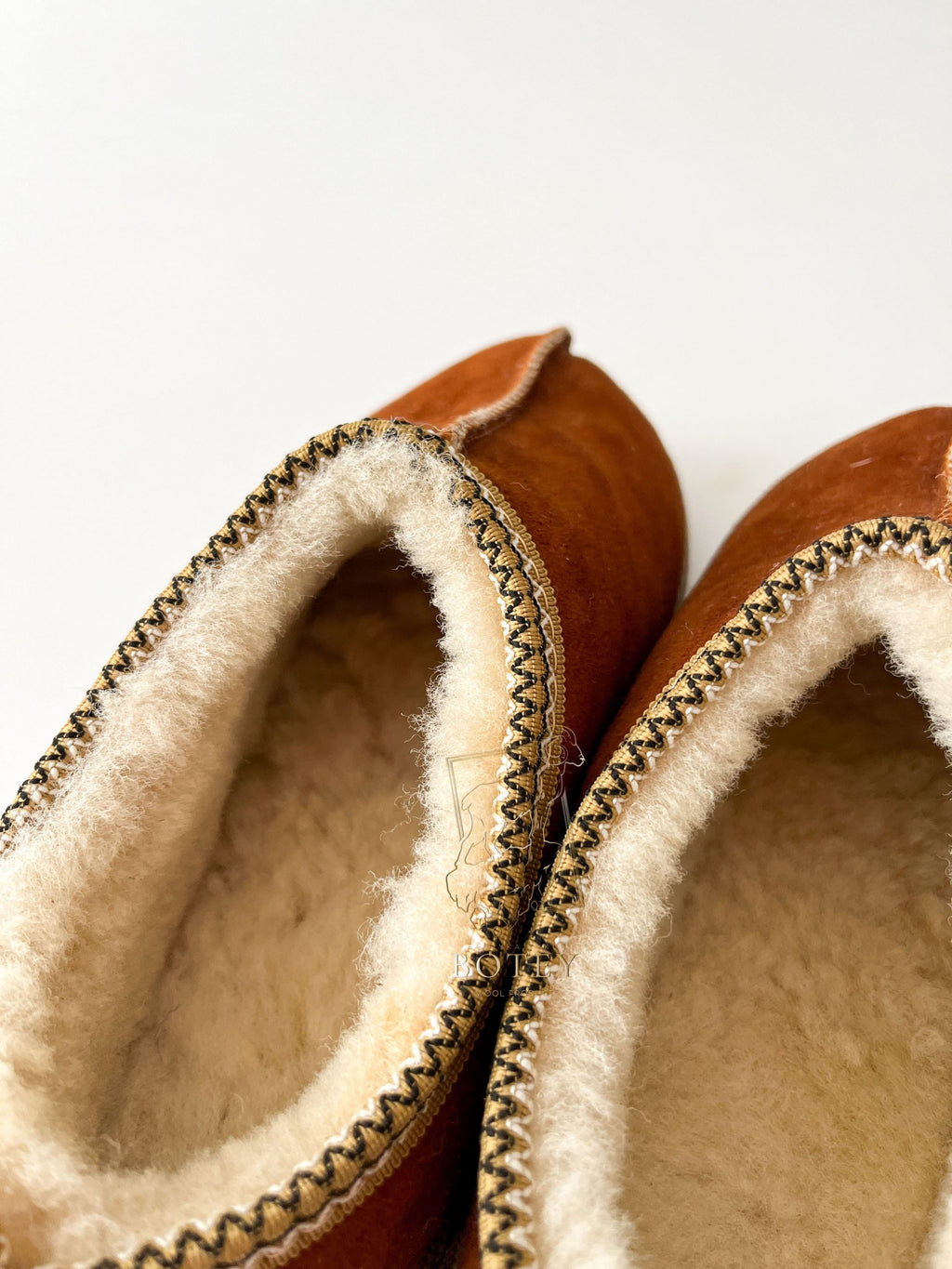 Women’s Suede Sheepskin Slippers Brown – Premium Natural Wool Home Shoes (Sizes Available)