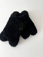 Sheepskin Headrest Pillow Black – Natural Fur Universal Fit
