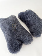 Sheepskin Headrest Pillow Grey – Natural Fur Universal Fit