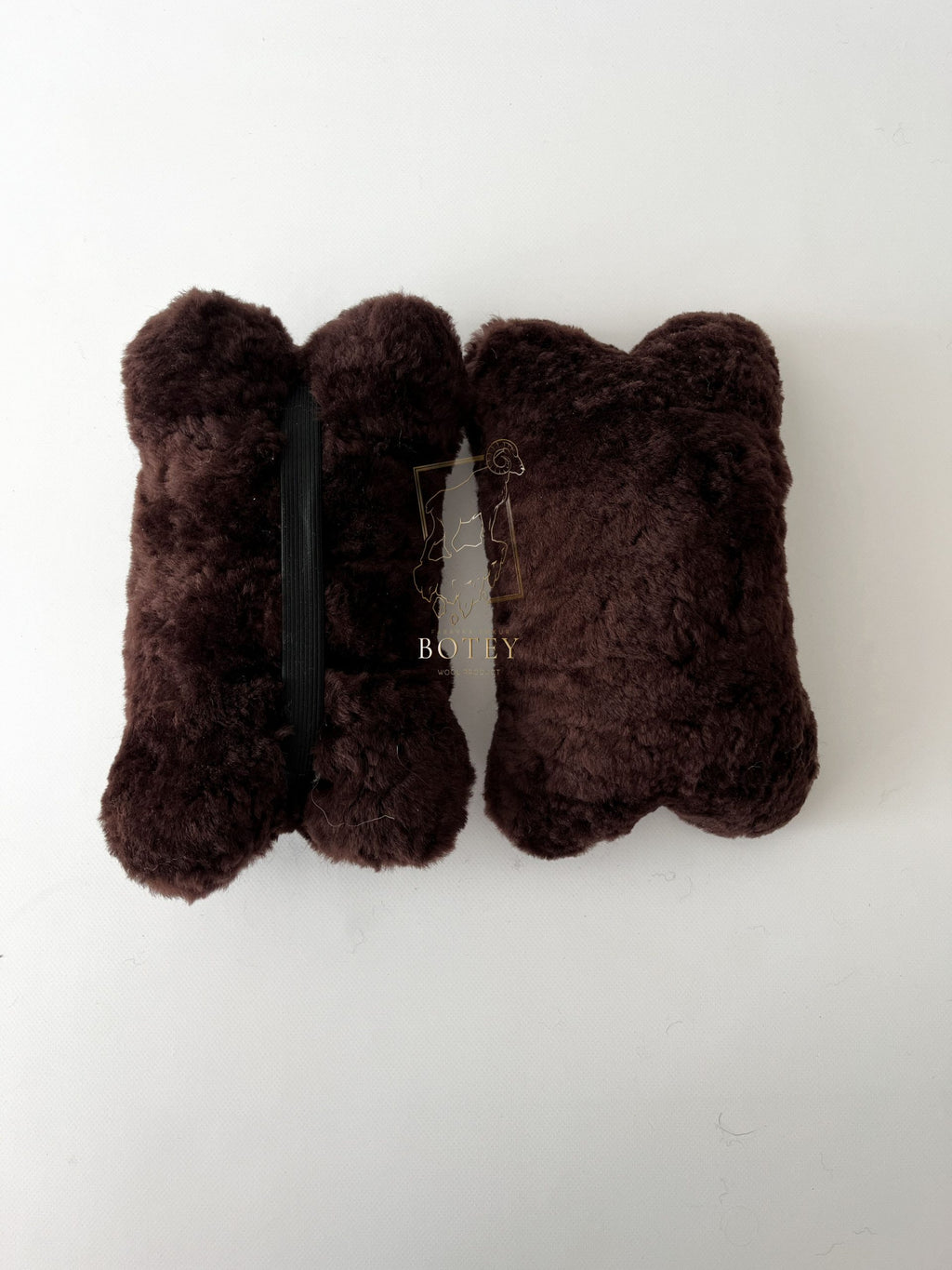 Sheepskin Headrest Pillow Brown – Natural Fur Universal Fit
