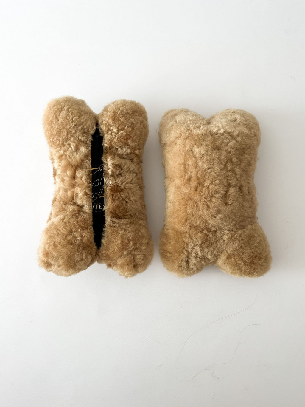 Sheepskin Headrest Pillow Beige – Natural Fur Universal Fit