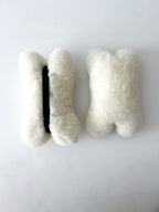 Sheepskin Headrest Pillow White – Natural Fur Universal Fit
