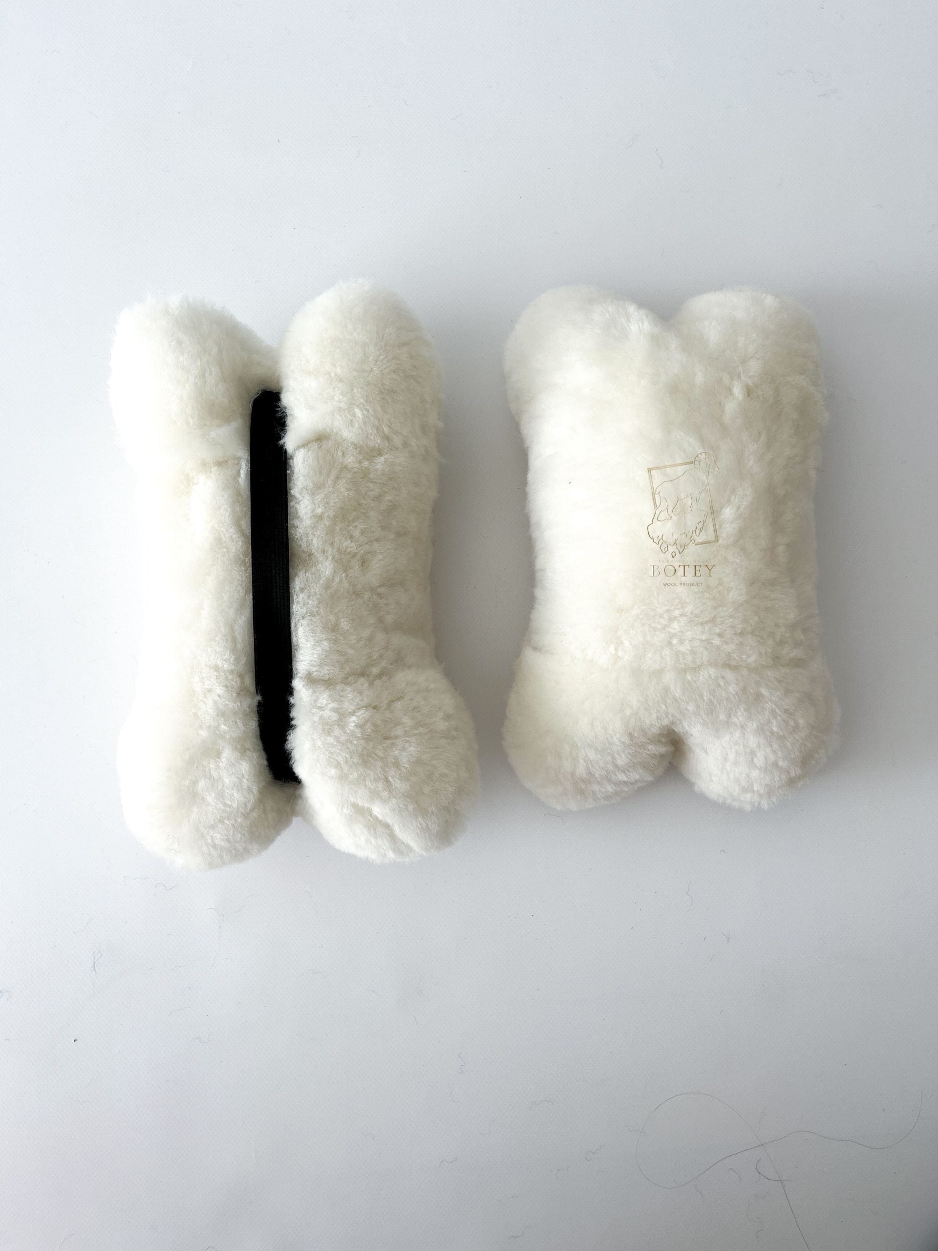 Sheepskin Headrest Pillow White – Natural Fur Universal Fit