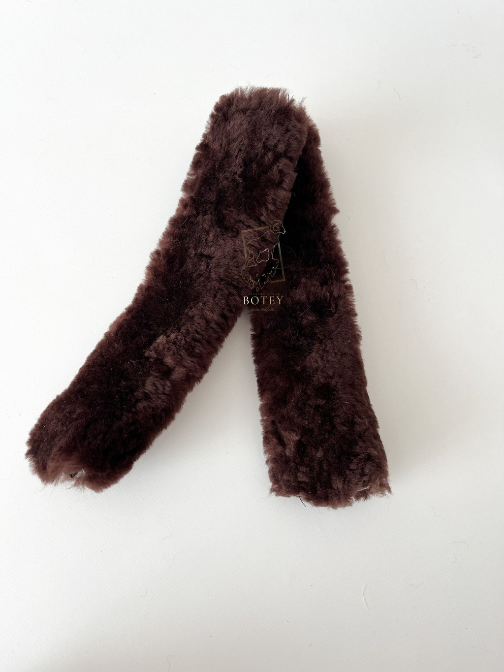 Sheepskin Seat Belt Covers Brown – Natural Fur Universal Fit