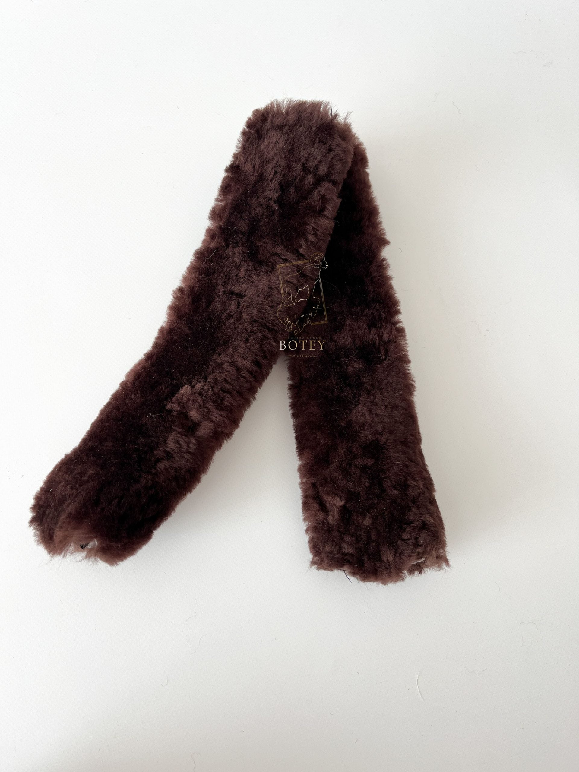 Sheepskin Seat Belt Covers Brown – Natural Fur Universal Fit