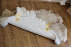 Sheepskin Rug 4-in-1 Coffee Tip (200×110 cm) – Natural Fur Carpet