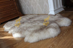 Sheepskin Rug 4-in-1 Coffee Tip (200×110 cm) – Natural Fur Carpet